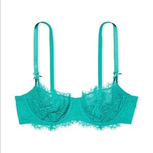 Victoria’s Secret Bra Wicked Unlined Lace Balconette with Lace-Up Detail